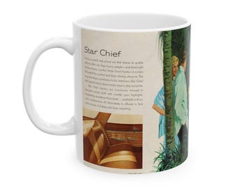 Vintage Pontiac Star Chief Mug, Retro Car Coffee Cup