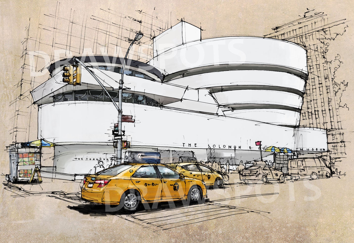 sheena gozon on Twitter Heres a really quick sketch of Solomon R Guggenheim  Museum in New York Believe it or not I havent gone inside One of these  days sketchaday sketch quicksketch 