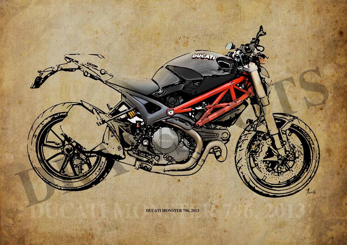 Ducati monster art hot sale