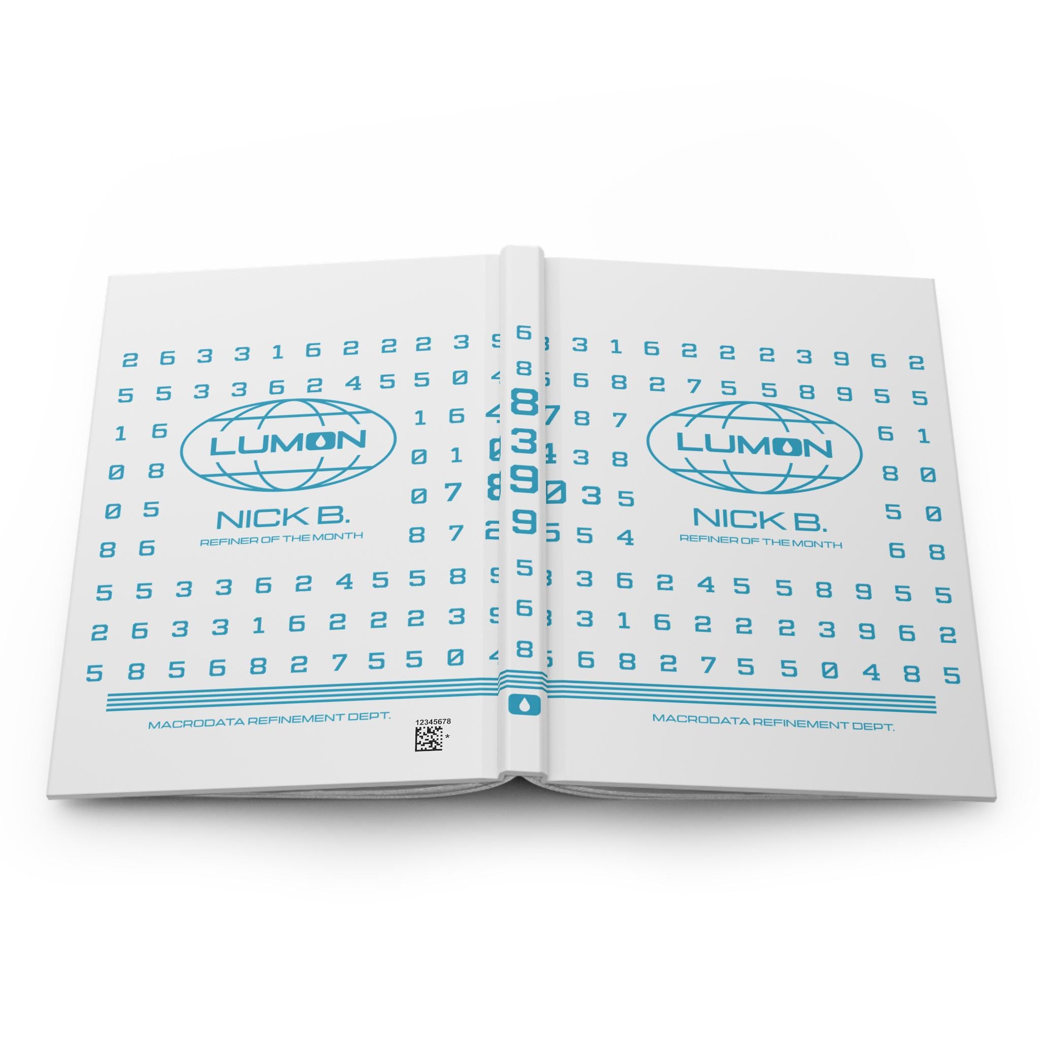 Custom Severance Hardcover Journal,lumon Logo Numeric Pattern | CUSTOM ...