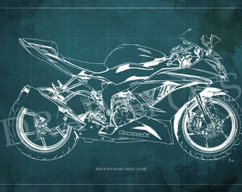 絵画 （6） 絵（原画）#6 絵（原画）#6 Kawasaki Ninja ZX-6R by