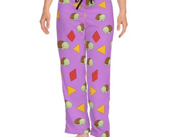 KPop Demon Hunters Pajama Pants, Colorful Turtle Pattern Loungewear