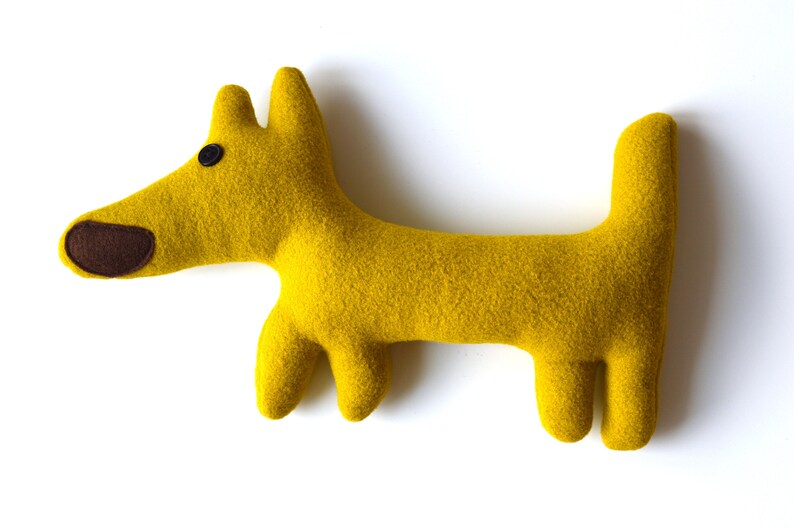 HUGGY the green soft stuffed plush dog TOY // Baby gift // Etsy