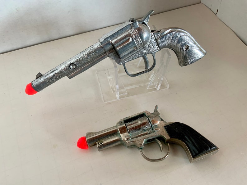 Esquire Amsterdam NY 2 Vintage Toy Cowboy Western Cap Guns Etsy