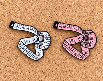 Sewing Measuring Tape Enamel Pin – Tailor, Seamstress and Craft Lover Gift