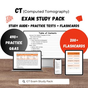 CT Exam Study Pack 2026 - 2027 | Computed Tomography | Ct Exam Study Guide | Computed Tomography Exam | Ct Exam Prep | Ct Registry Exam