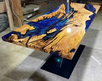 Large Indoor Resin Dining Table Epoxy Coffee Table Living Room Table, Table Top