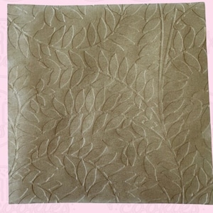 Vines Textured Parchment Paper, Dimensional Parchment - 4X4 inch textured parchment paper - Floral, Flowers, Greenery, Plants, 3D Parchment