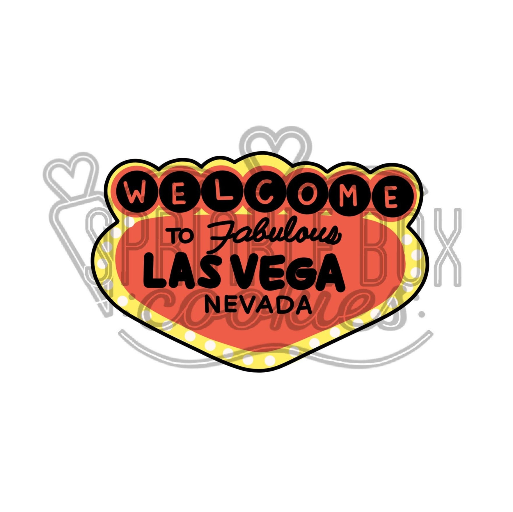 Las Vegas Sign Cookie Cutter