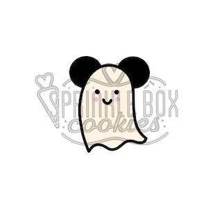Mouse Halloween Ghost Cookie Cutter, Mouse Ear, Theme Park, Ghost, Cute Ghost, Cute Halloween