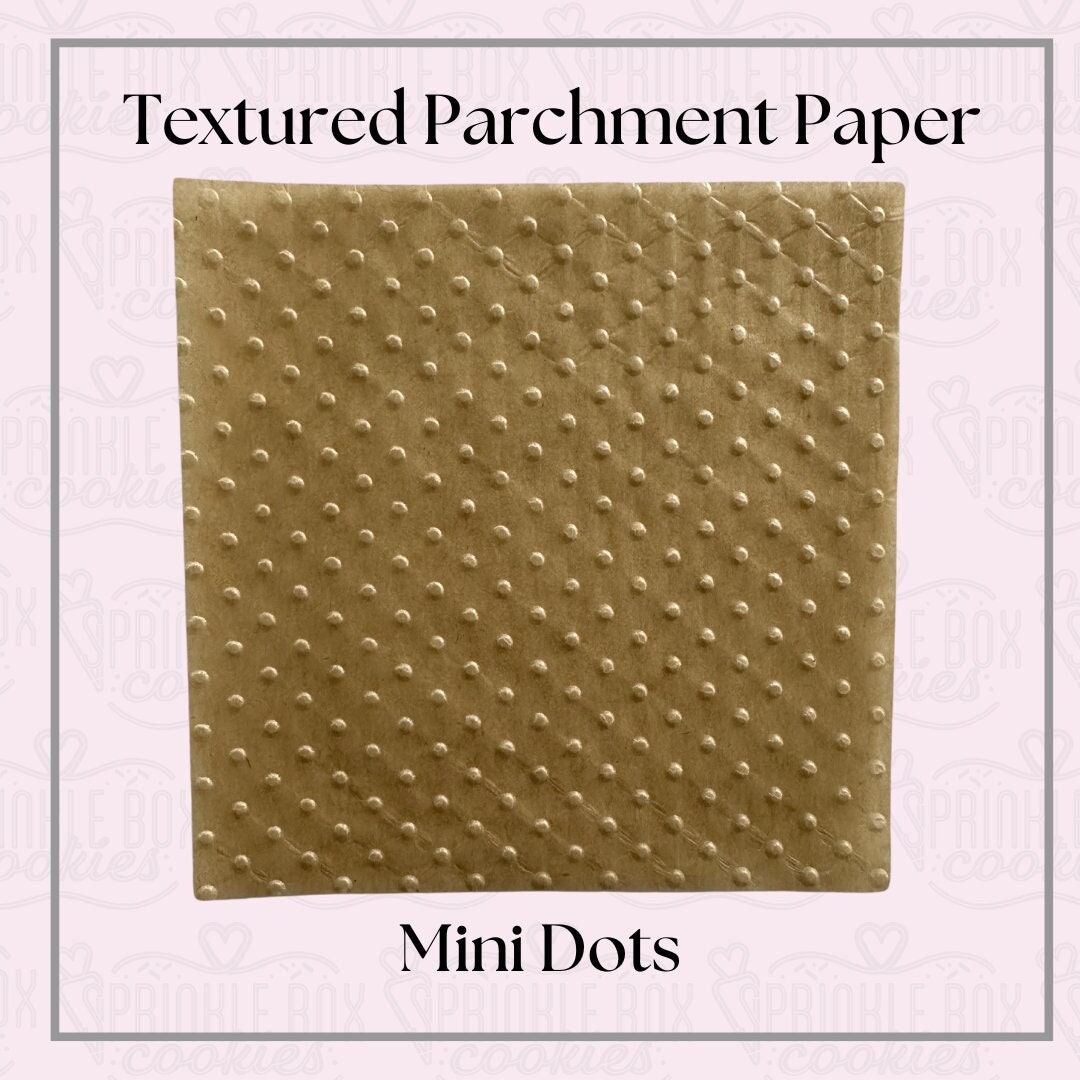 Mini Polka Dot Textured Parchment Paper: 4x4