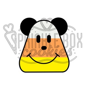 Mouse Halloween Candy corn Cookie Cutter, Mouse ear, Cute Halloween, Theme Park Halloween