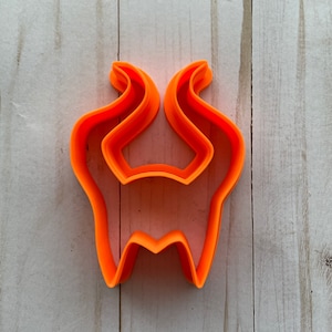 Horns Cookie Cutter, Theme Park Cookies, Spooky, Villain, Halloween