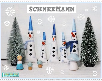 Embroidery file ITH Snowman Winter Advent in-the-hoop