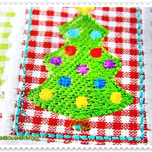 WeihnachtsStamps Stickdatei 13 Motive Weihnachten Adventskalender Labels Anhänger Bild 9