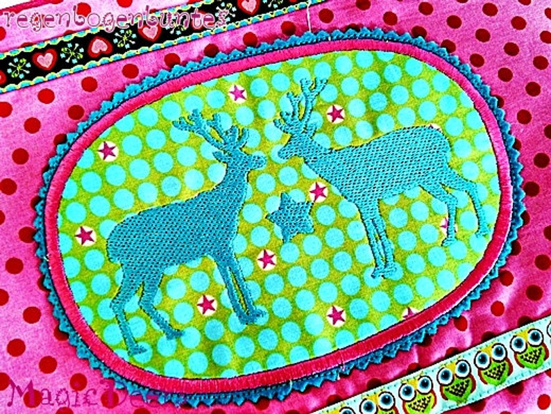 MagicDeers embroidery file 16 motifs deer deer image 6