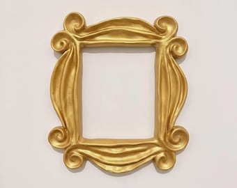 Réplica del marco de la mirilla de la puerta de FRIENDS - Apartamento de Monica y Rachel, decoración de la serie de televisión, accesorio icónico de seda dorada