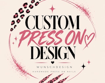 Custom Press On Nails | Handmade Nail Art | Personalized Nail Set