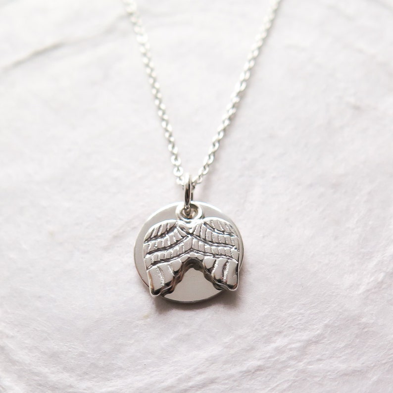 Miscarriage Necklace Baby Loss Baby Footprints Angel Wings  Etsy