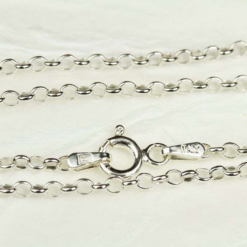 20 inch Sterling Silver Rolo Chain 2 mm Rolo Chain Necklace Etsy