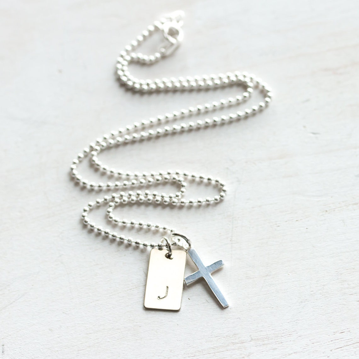 First Communion Necklace for Boy Personalized Gift for Boys Etsy