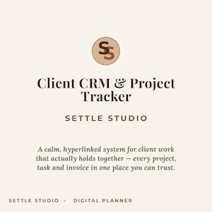 Client CRM Planner | GoodNotes Notability iPad | Freelancer Project & Invoice Tracker (Digital Download)