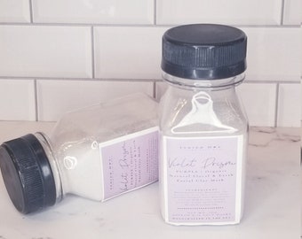 Violet Prism | PURPLE | Floral and Earth Facial Clay Mask | Hyaluronic Acid | Dry Powder | Skin Care | Gift | Travel Friendly |  2oz, 56g