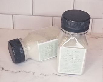 Cleaning Sea Greens | GREEN | Organic Natural Facial Clay Mask | Hyaluronic Acid-Dry Powder | Skin Care | Gift | Travel Friendly |  2oz, 56g