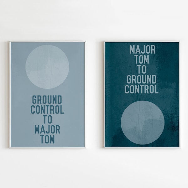David Bowie Space Oddity Poster Set (Digitaler Download)