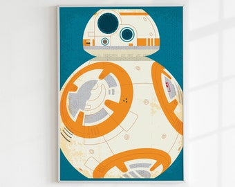 BB8 Poster: Star Wars Droid Art Print (Digital Download)