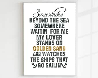 Bobby Darin Dream Lover Vinyl Record Song Lyric Music Art Print - Song  Lyric Designs