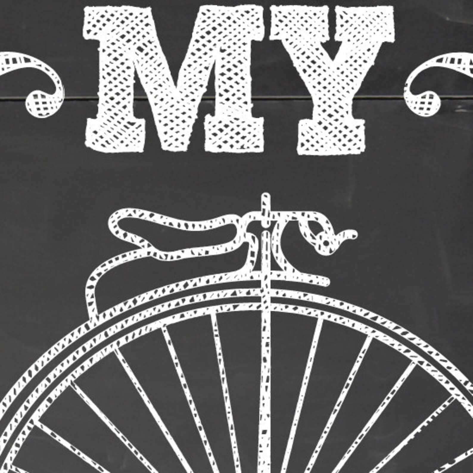 i want to ride my bicycle text