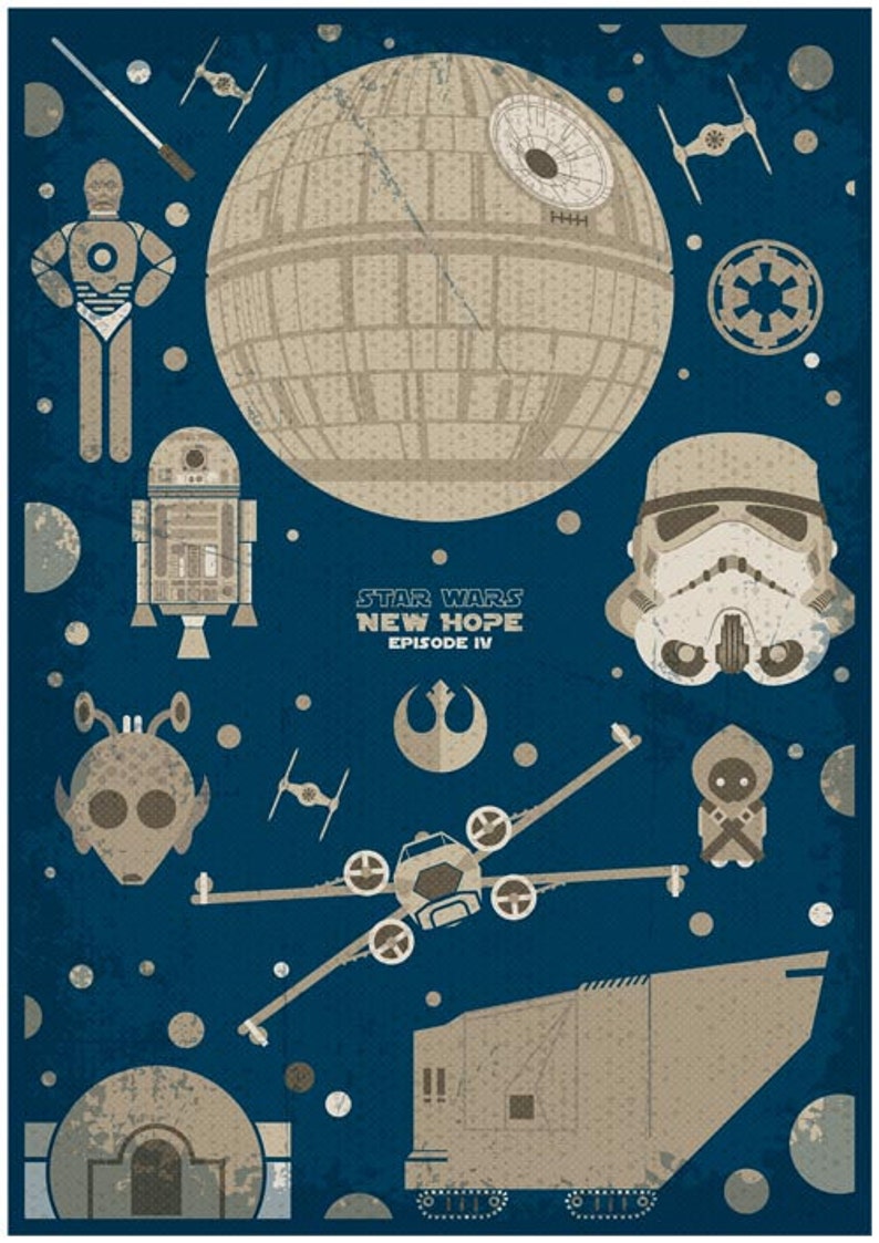 Star Wars Original Trilogy Movie Posters Trio Set Star Wars - Etsy