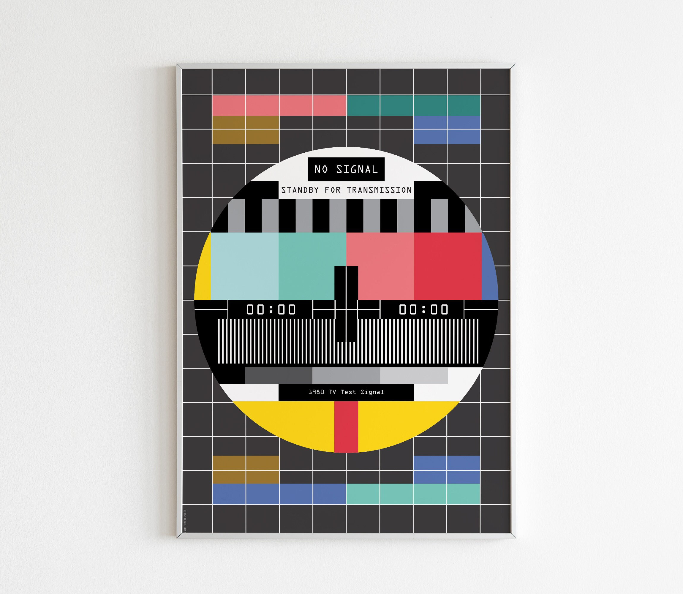 Digital Print TV Signal Poster Print 80's Universe TV Graphics Poster Art  in Color No Signal Standby for Transmission TV Poster Digital Art - Etsy