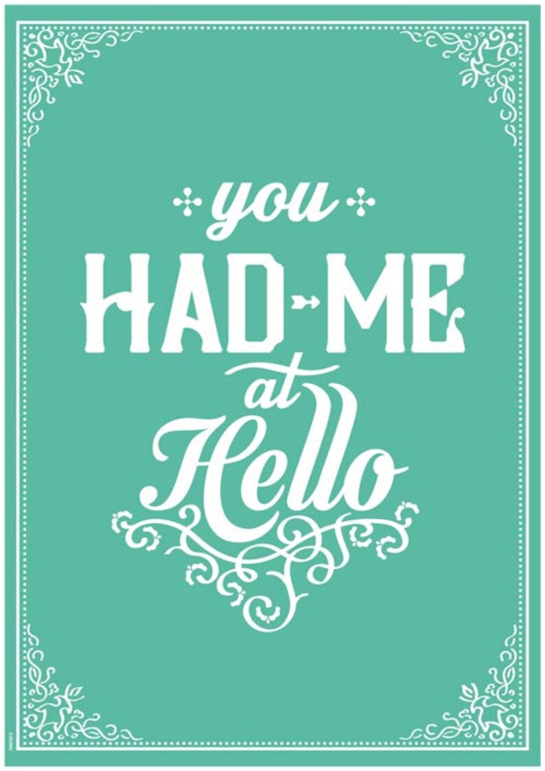You Had Me at Hello Line From Jerry Maguire Movie End Scene Etsy