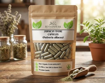Capsule di Anamu giamaicano biologico Petiveria Alliacea Integratore a base di erbe