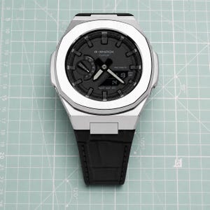 Casio G Shock GA 2100 Casionaut Silver Surfer Mod