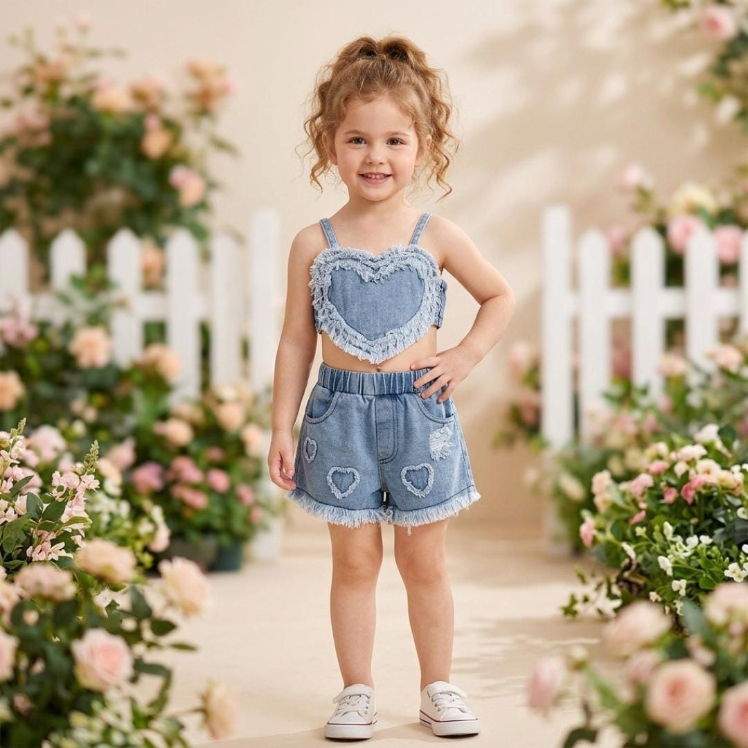 infant blue jean dress Denim free returns SOMEONE ASKED Labor Day Furniture Sale 2026 black and white Jessica Size:6-7Y Dress