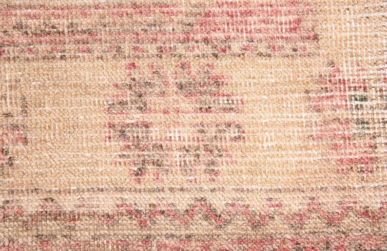 Patterned Wool Runner Rugs Vintage Floral Wool Runner Rug, Orange Red Cotton Blend, 3x12 - Etsy