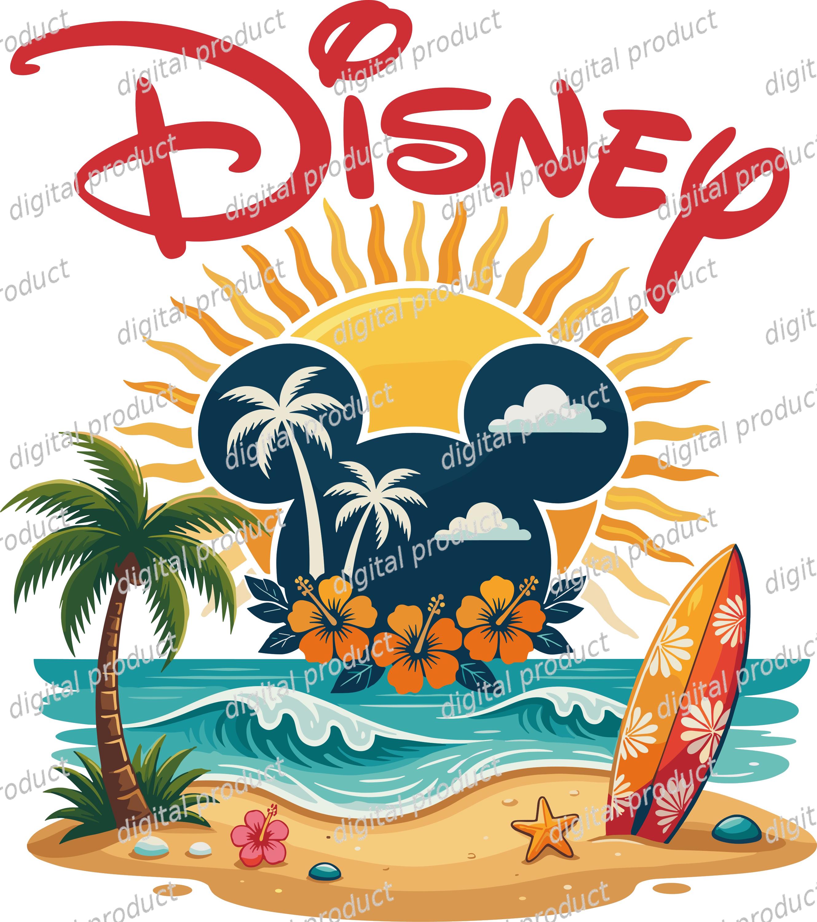 Mickey surf board - Etsy 日本