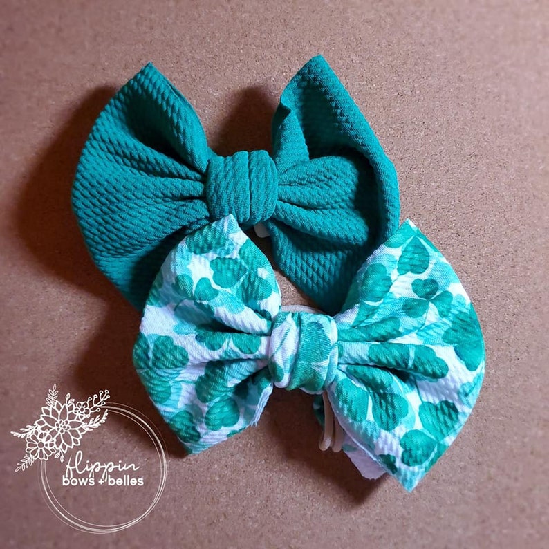 St Patricks Hair Bow