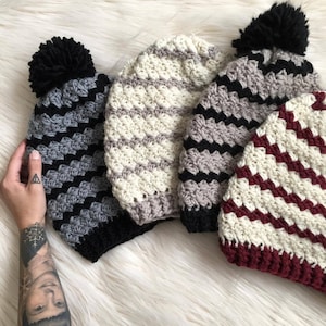 Piper Beanie Crochet Pattern // Easy // Written Tutorial