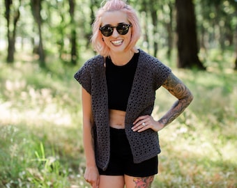 Easy Breezy Summer Cardi // Crochet Pattern // Tutorial // The Hook Nook