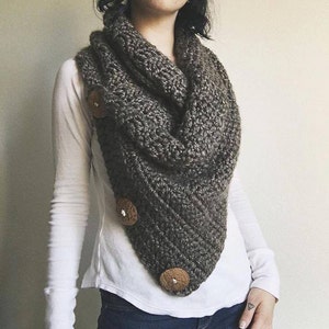 Oversized Cowl Crochet Pattern / Scarf / Handmade