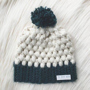 Crochet Puff Stitch Beanie PATTERN image 5