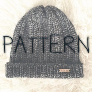 Crochet Fold Over Brim Beanie PATTERN image 4