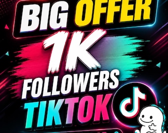 Tiktok Growth Package | 1K followers tiktok | ( Digital Service)