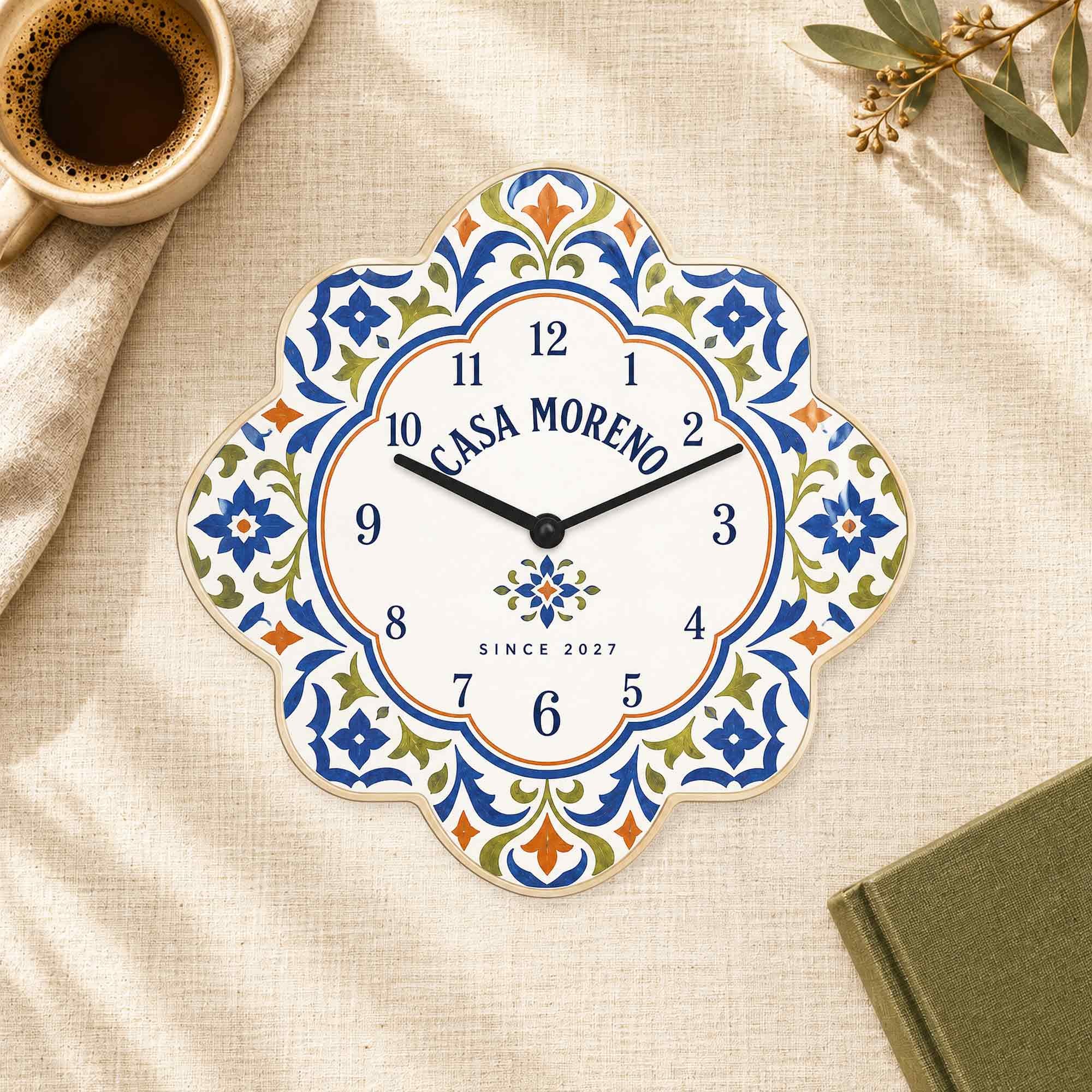 Spanish Ceramic Clock - Etsy