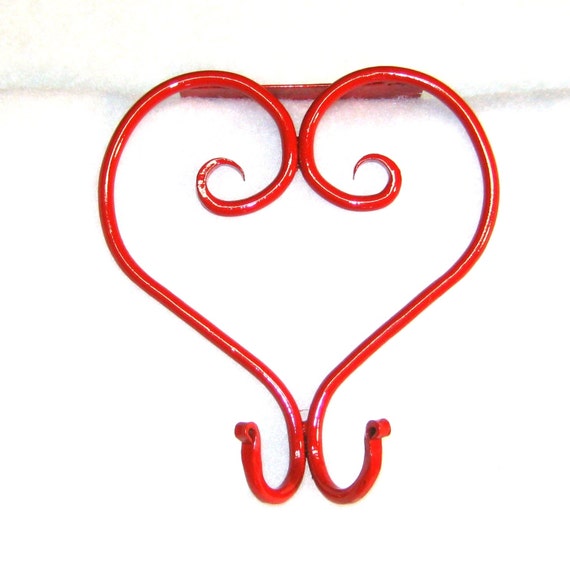 Items similar to Office Cubicle Decoration Heart Coat Hook, Handmade
