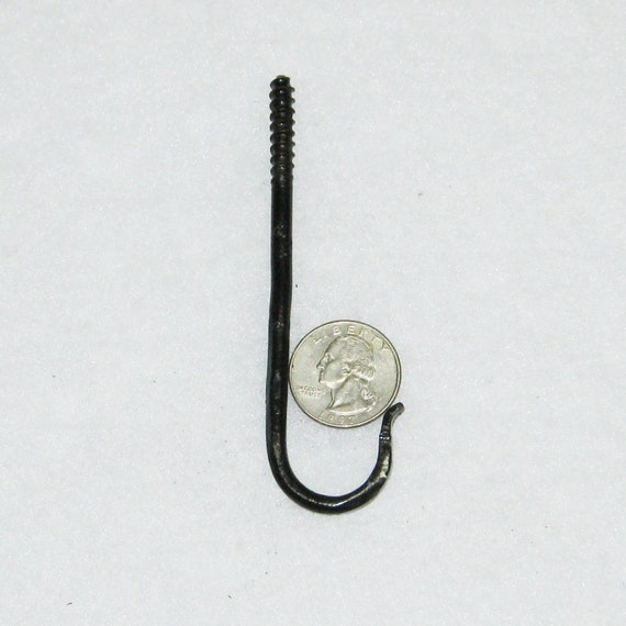 Pot Hook 3 16 X 3 3 4 X 3 4 Ceiling Hook Wrought Iron Etsy